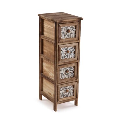 4-DRAWER CABINET LEAF 26X32X81