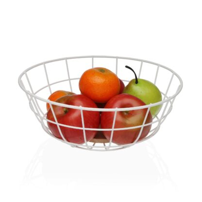 WHITE METAL FRUIT BASKET - Image 2