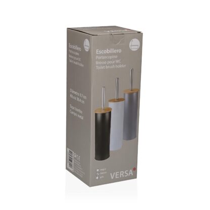WHITE BAMBOO-LID TOILET BRUSH - Image 2