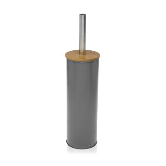 GREY BAMBOO-LID TOILET BRUSH