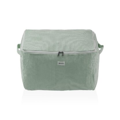 MEDIUM MINT CORDUROY STORAGE BOX