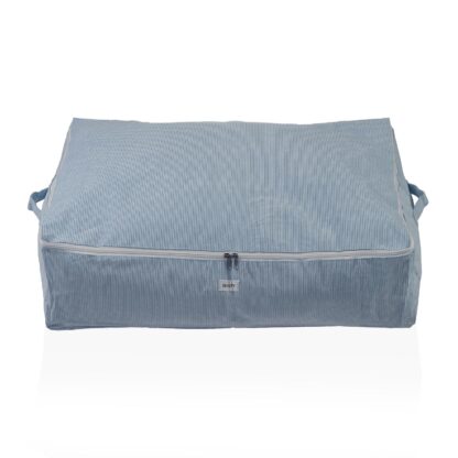 XL BLUE CORDUROY STORAGE BOX