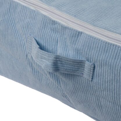 XL BLUE CORDUROY STORAGE BOX - Image 3
