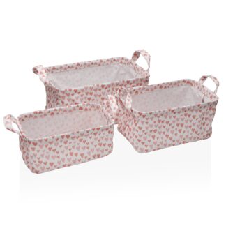AMORE SET OF 3 RECTANGULAR BASKETS