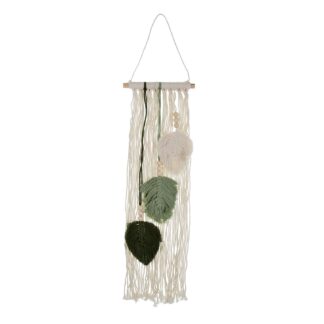 WALL DECORATION MACRAMÉ GREEN LEAVES