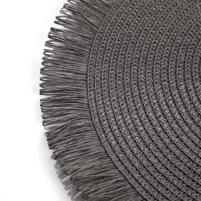 GREY FRINGED PLACEMAT - Image 3