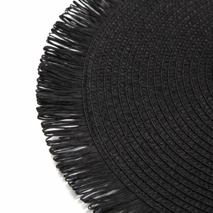 BLACK FRINGED PLACEMAT - Image 3