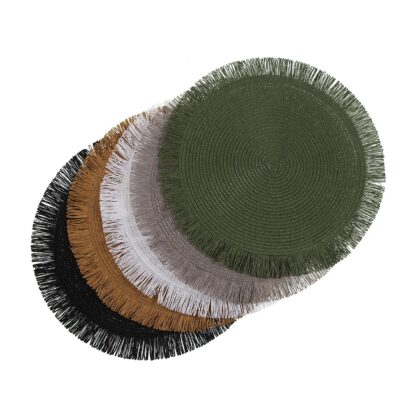 BLACK FRINGED PLACEMAT - Image 4