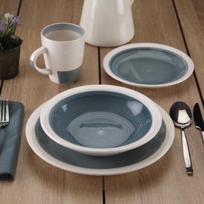 18-PIECE LEGRAND BLUE DINNER SET - Image 3