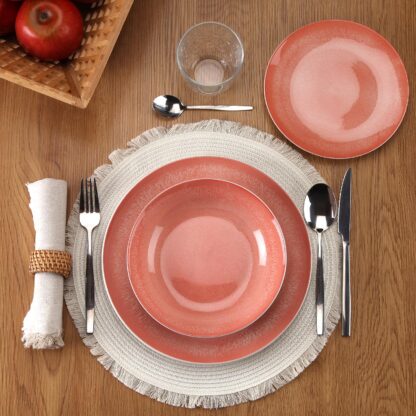 PIA DINNERWARE SET 18PCS PINK - Image 2