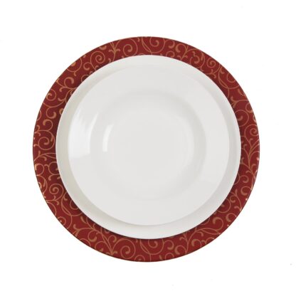 RED SERPENTINE CHARGER PLATE - Image 2