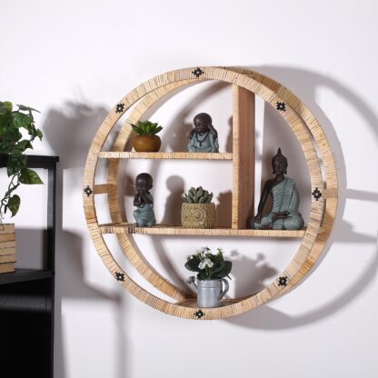 ROUND RATTAN SHELF - Image 2