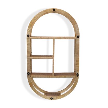 OVAL RATTAN SHELF