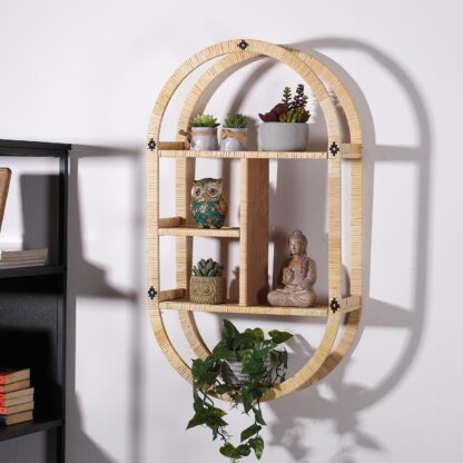 OVAL RATTAN SHELF - Image 2