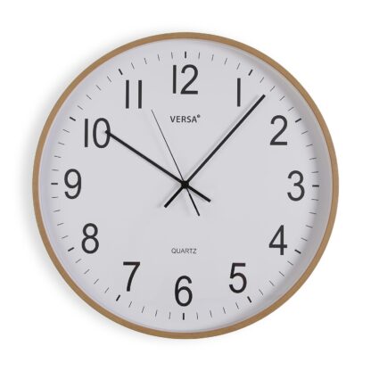 DARK WOOD WALL CLOCK 40CM