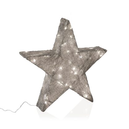 SILVER 3D LIGHT-UP STAR 30CM - Image 2
