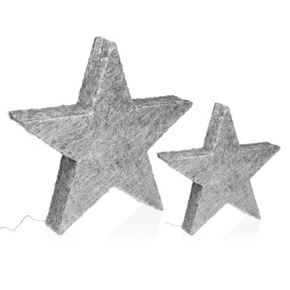 SILVER 3D LIGHT-UP STAR 30CM - Image 3