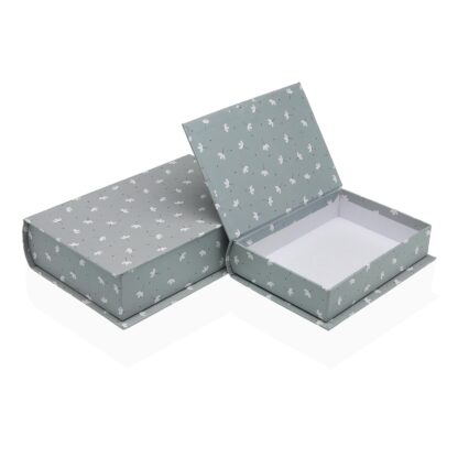 SET OF 2 FLOWERS BOOK BOXES - Image 2