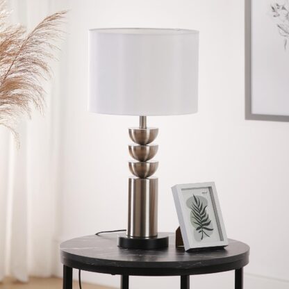 SILVER ERIS TABLE LAMP - Image 2