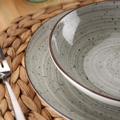 18-PIECE LUA GRAY DINNER SET - Image 3