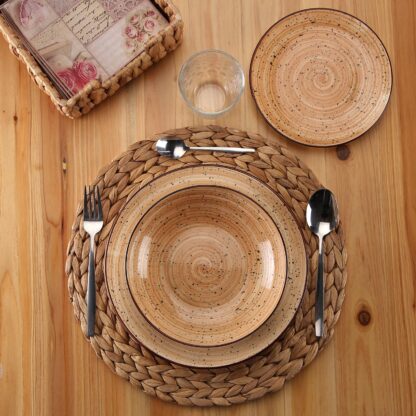 18-PIECE LUA OCHRE DINNER SET - Image 2