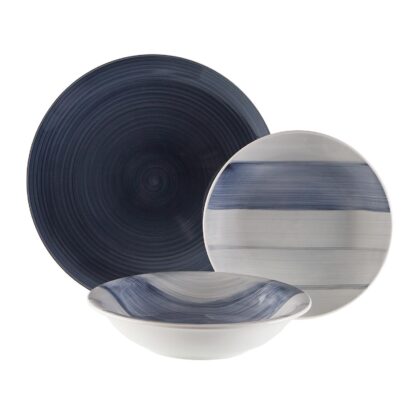 LEANNE DARK BLUE 18-PIECE DINNER SET