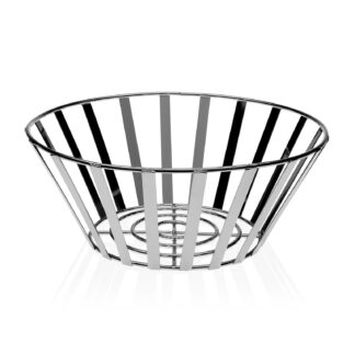 CHROME FRUIT BOWL