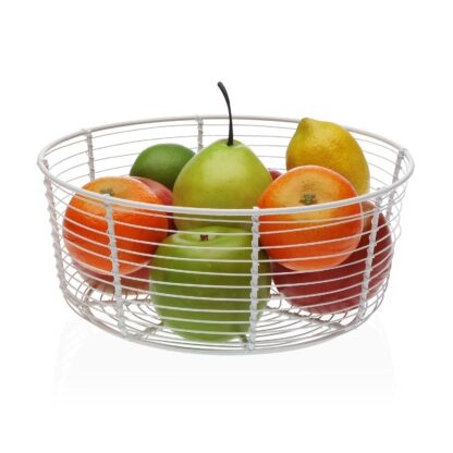 WHITE ROUND FRUIT BASKET - Image 2