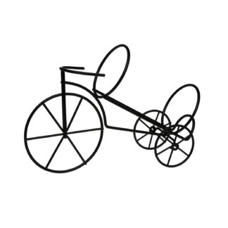 BLACK BICYCLE WINE BOTTLE HOLDER