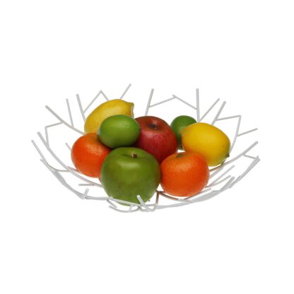 WHITE 30CM FRUIT BASKET - Image 2