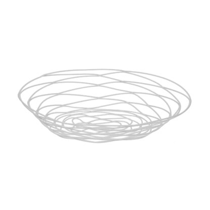 WHITE OVAL FRUIT BASKET
