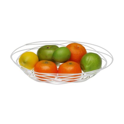 WHITE OVAL FRUIT BASKET - Image 2