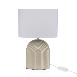 BEIGE MONOCHROME RAINBOW TABLE LAMP