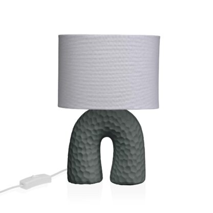 GREY ARC TABLE LAMP