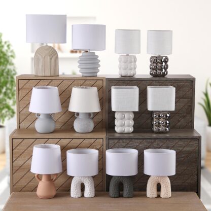 GREY ARC TABLE LAMP - Image 2
