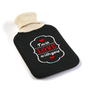 WHITE 2L HOT-WATER BAG LOVE