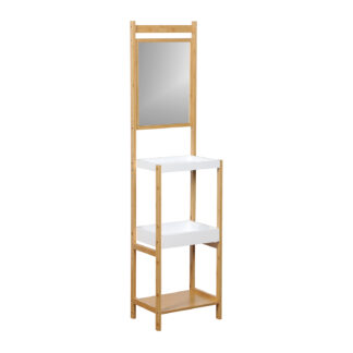 BAMBOO SHELF WITH MIRROR