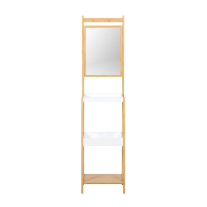 BAMBOO SHELF WITH MIRROR - Image 2