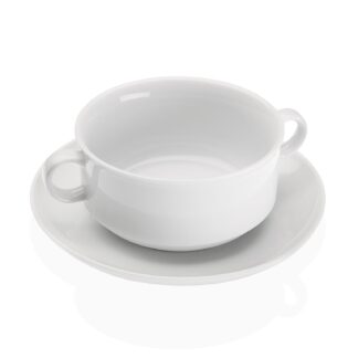 TAZA DE CONSOME CON PLATO