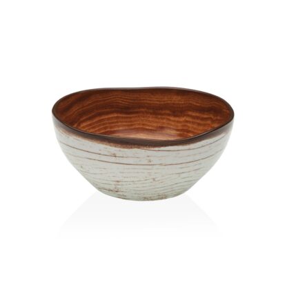 SMALL WOOD-FINISH BOWL