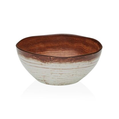 LARGE WOOD-FINISH BOWL