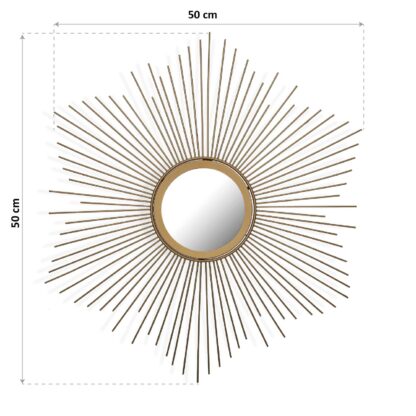ROUND WALL MIRROR 50CM - Image 4
