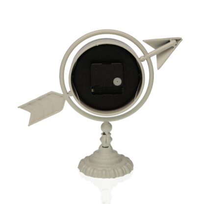 TABLE CLOCK WHITE ARROW - Image 2