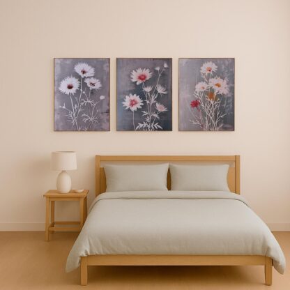 ASSORTMENT OF 3 FLOWER PICTURES 40 X 60 - Image 2