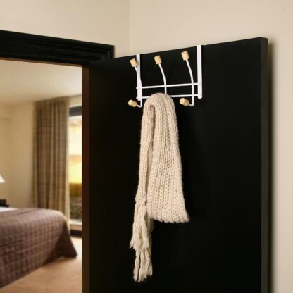 COAT DOOR STAND WITH 2 HOOKS - Image 2
