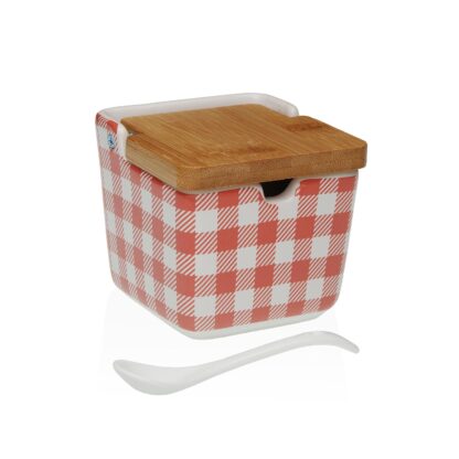 VICHY ROUGE SUGAR BOWL