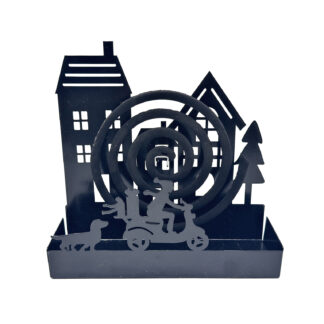BLACK HOUSE MOSQUITO COIL HOLDER