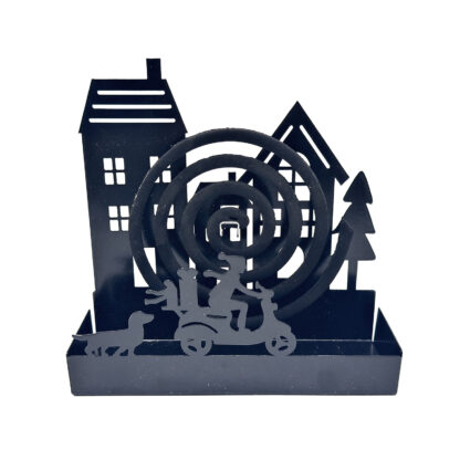 BLACK HOUSE MOSQUITO COIL HOLDER