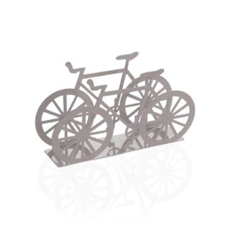 WHITE BIKE METAL NAPKIN HOLDER