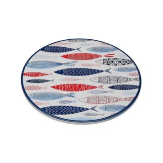 BLUE/RED 3D FISH TRIVET
